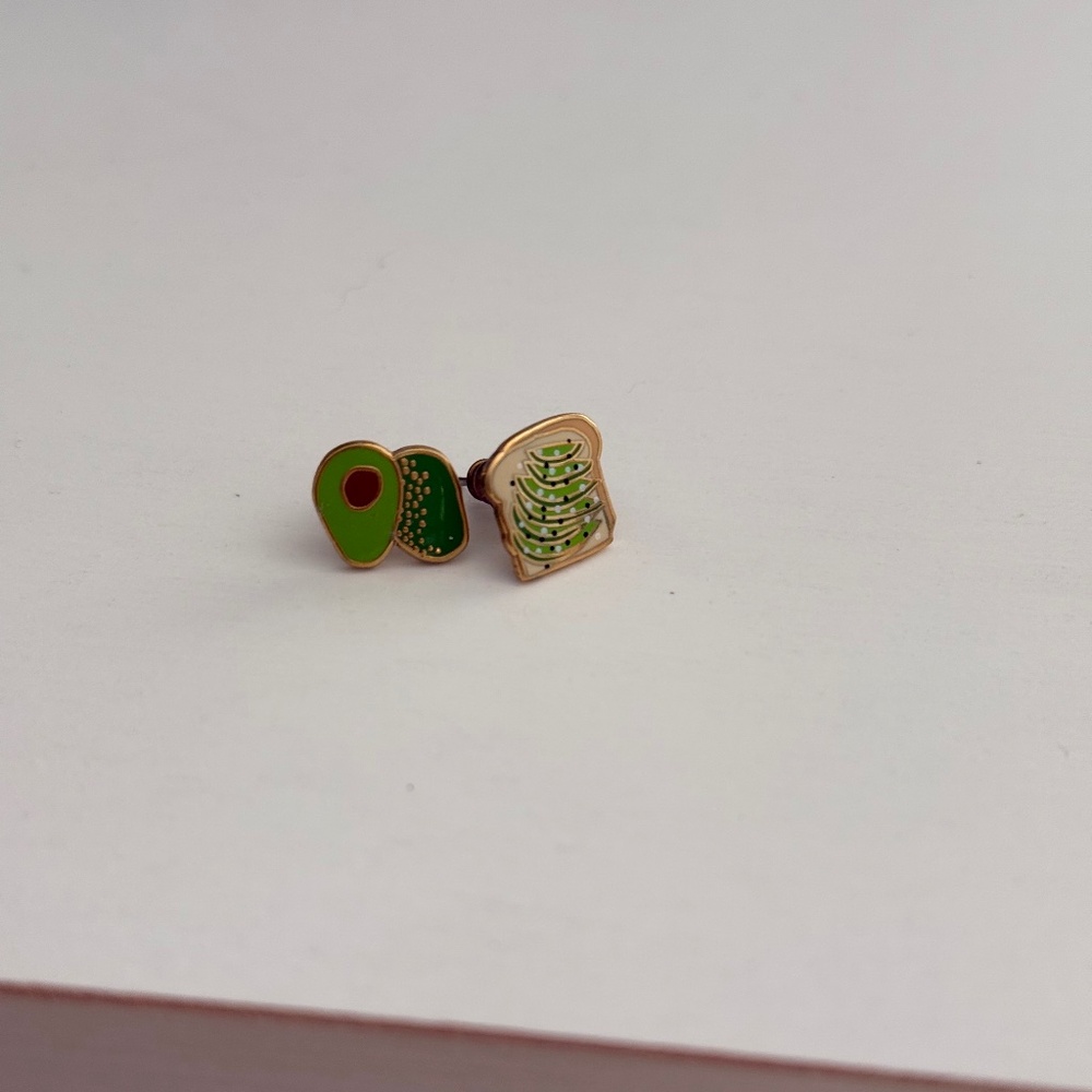 Avocado toast earrings
